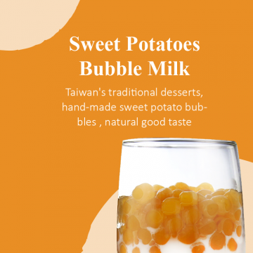 Sweet Potatoes Bubble Milk